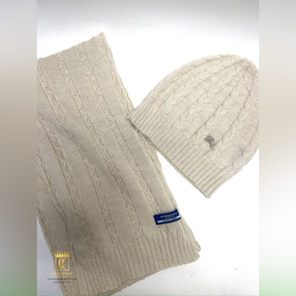 Burberry Scarf & Hat Set